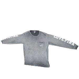 Victoria's Secret PINK Gray Long Sleeve Tee - Women's Size Large